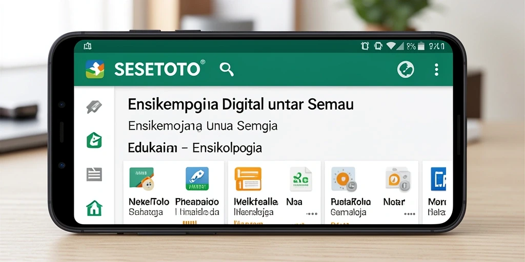Antarmuka SESETOTO yang ramah pengguna dan informatif.