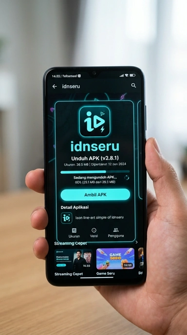 Tampilan halaman APK idnseru